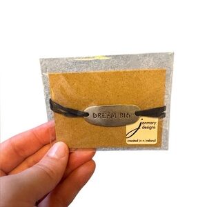 Boutique Brand Blue and Silver "Dream Big" Bracelet New With Tags